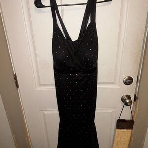 Lane Bryant Black Backless Dress with Sparkle
